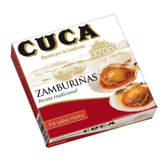 ZAMBURIÑAS EN SALSA VIEIRA, 65G CUCA