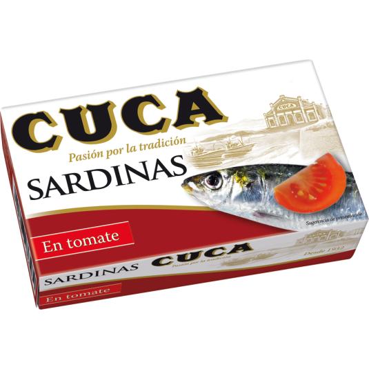 SARDINAS EN TOMATE, 80GR CUCA