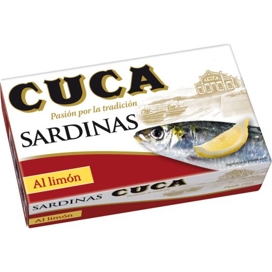 SARDINAS AL LIMON, 85G CUCA