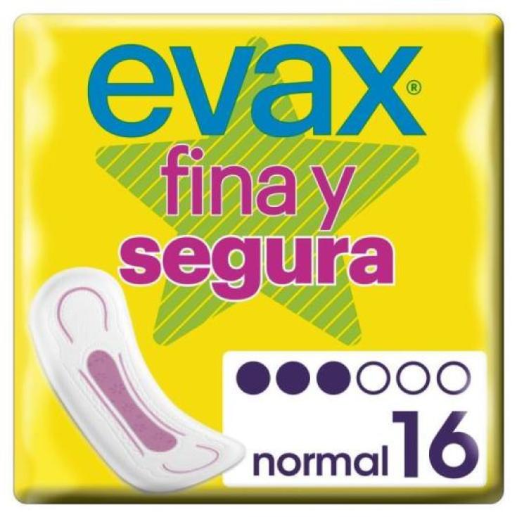 COMPRESA SIN ALAS NORMAL, 16 UD EVAX