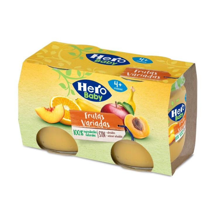 TARRITO FRUTAS VARIADAS, 2X120GR HERO BABY