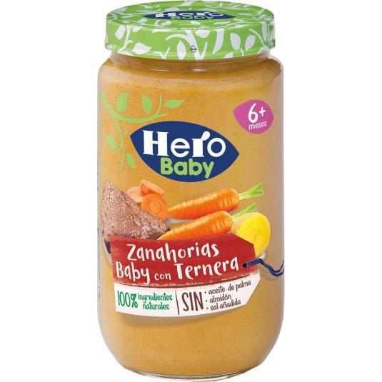 TARRITO ZANAHORIAS CON TERNERA, 235GR HERO