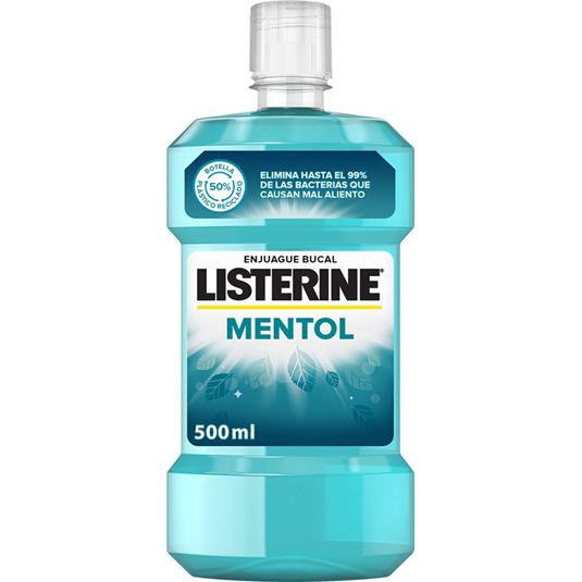 ENJUAGUE BUCAL MENTOL, 500ML + 95ML LISTERINE