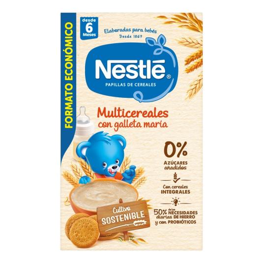 PAPILLA MULTICEREAL CON GALLETA, 375G NESTLE