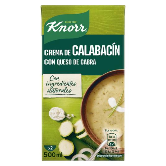 CREMA DE CALABACIN Y QUESO, 500ML KNORR