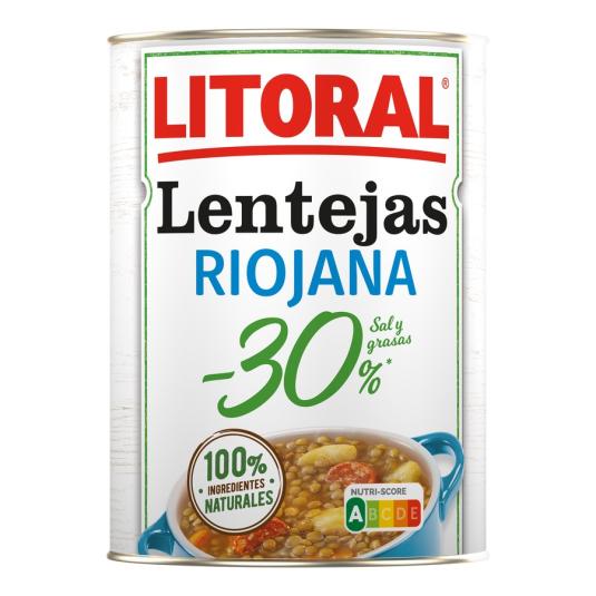 LENTEJAS RIOJANA -30% GRASA, 425G LITORAL