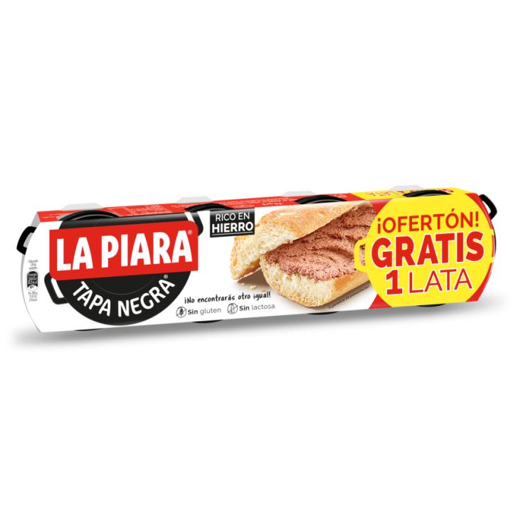 PATE TAPA NEGRA, 3X83GR LA PIARA