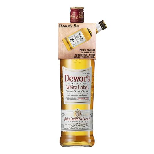 WHISKY WHITE LABEL SCOTCH, 70CL DEWARS