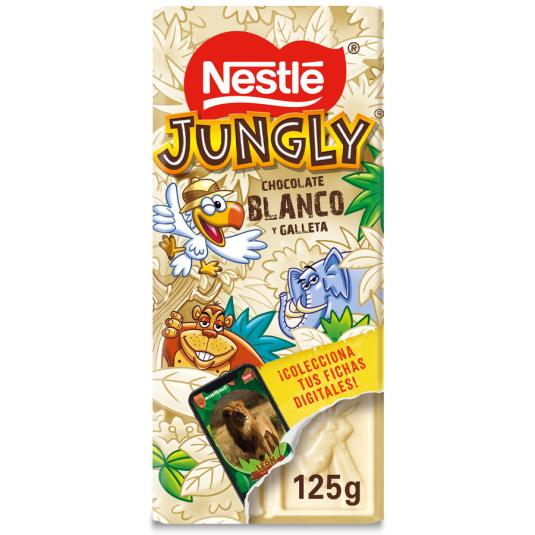 CHOCOLATE JUNGLY BLANCO, 125GR NESTLE