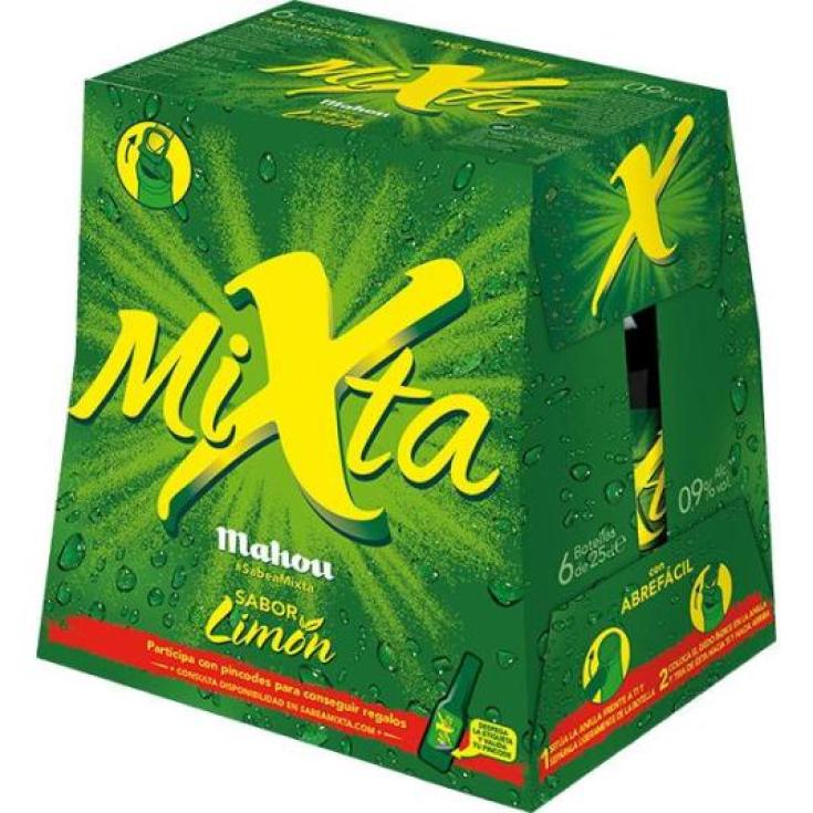 CERVEZA MIXTA, 6X250ML MAHOU