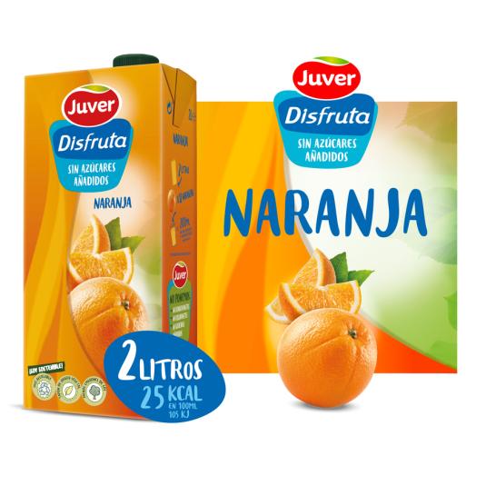 NECTAR DE NARANJA SIN AZUCAR DISFRUTA, 2L JUVER