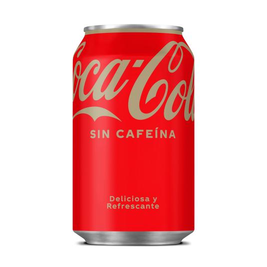 REFRESCO DE COLA SIN CAFEINA, 330ML COCA COLA