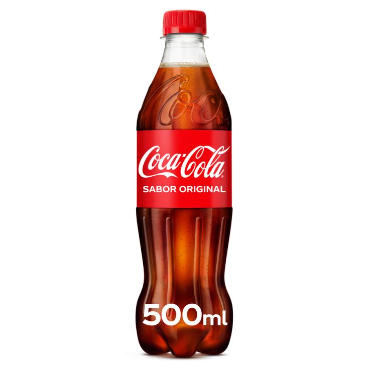 REFRESCO DE COLA REGULAR, 500ML COCA COLA