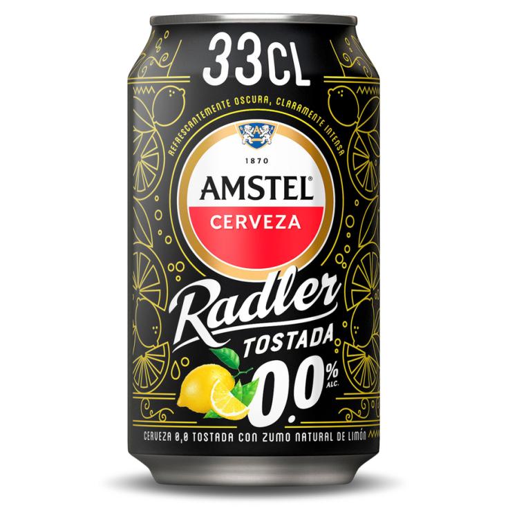 CERVEZA RADLER 0,0% TOSTADA, 330ML AMSTEL