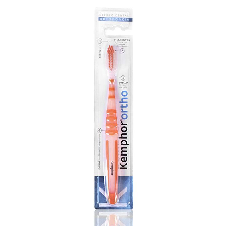 CEPILLO DENTAL ORTODONCIA, 1UD KEMPHOR