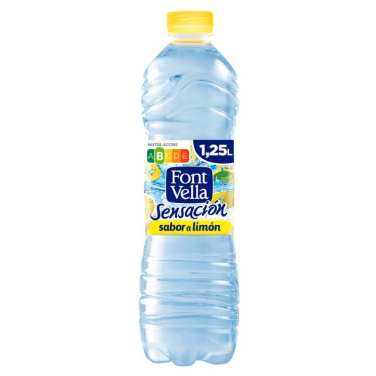 AGUA MINERAL SABOR LIMON , 1.25L FONT VELLA