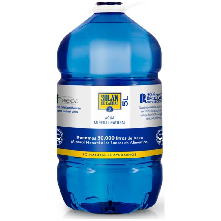 AGUA MINERAL, 5L SOLAN DE CABRAS 