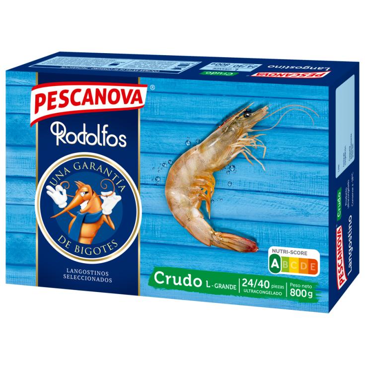 LANGOSTINO CRUDO 24/40 PIEZAS, 800G PESCANOVA