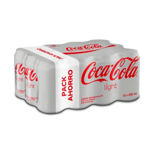 REFRESCO DE COLA LIGHT, 12X330ML COCA COLA