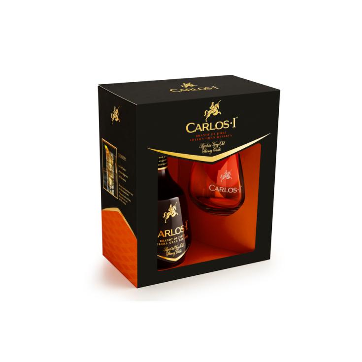 BRANDY ESTUCHE, 70CL CARLOS I