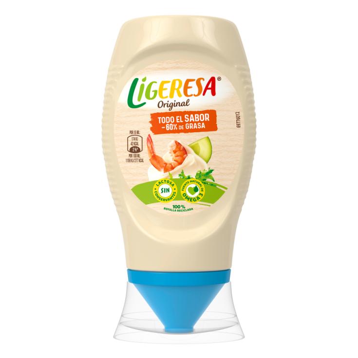 MAYONESA BOCAABAJO, 250ML LIGERESA