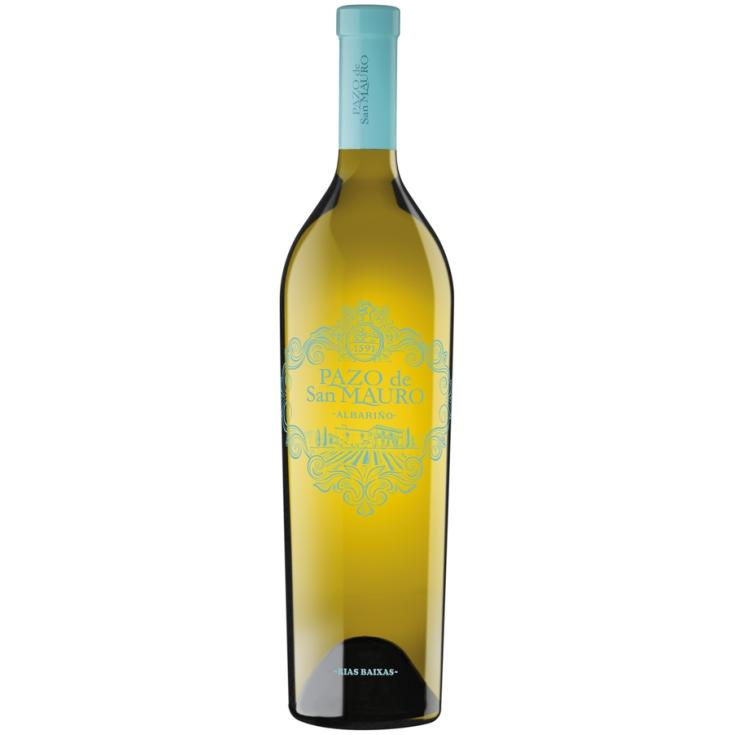 VINO BLANCO ALBARIÑO D.O.R.BAIXAS, 750ML PAZO SAN MAURO