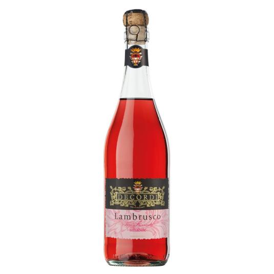 VINO ROSADO LAMBRUSCO, 750ML DECORDI