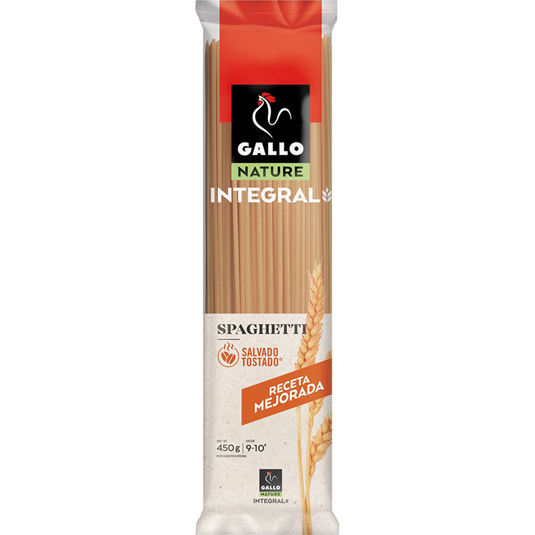 ESPAGUETTI INTEGRAL, 450GR GALLO