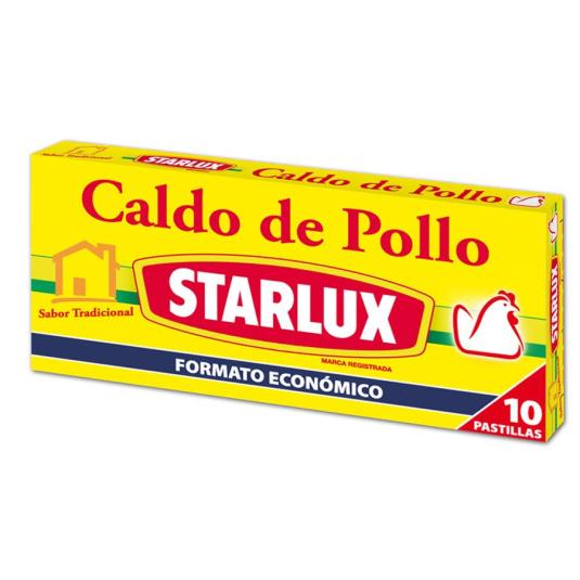 CALDO DE POLLO STARLUX, 10 PASTILLAS KNORR