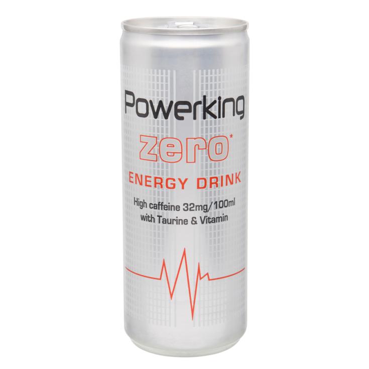 BEBIDA ENERGETICA ZERO, 250ML POWERKING