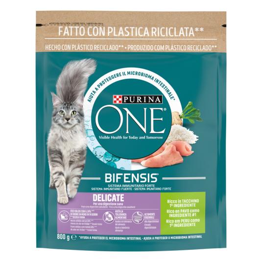 PIENSO GATO DELICATE SENSITIVE, 800GR PURINA ONE