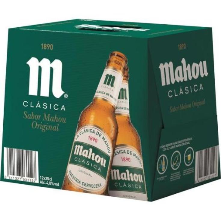 CERVEZA CLASICA, 12X250ML MAHOU