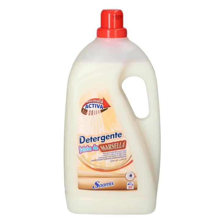 DETERGENTE LIQUIDO JABON DE MARSELLA, 60 LAVADOS SAAMIX