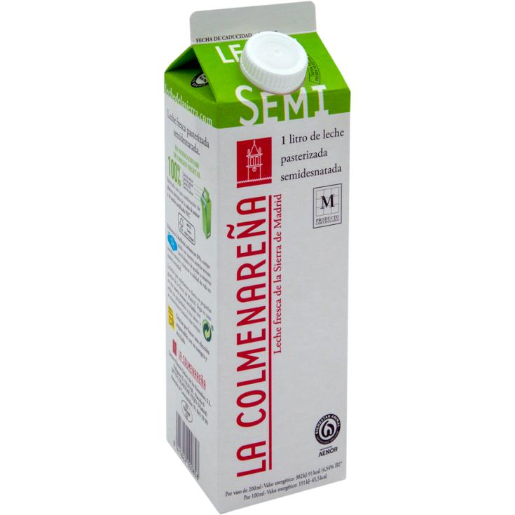 LECHE PASTERIZADA SEMIDESNTADA, 1L LA COLMENAREÑA 