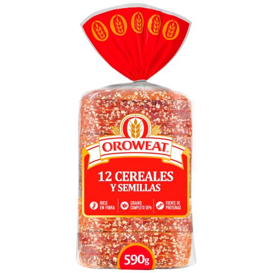 PAN 12 SEMILLAS Y CEREALES, 590GR OROWEAT