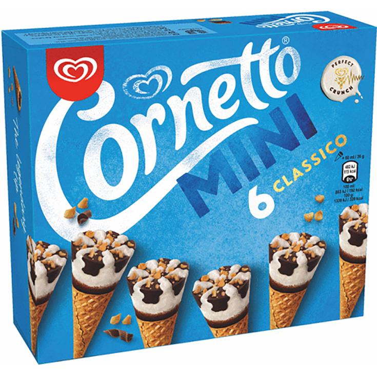 CONOS DE HELADO CLASSICO ESTUCHE, 480 ML CORNETTO 