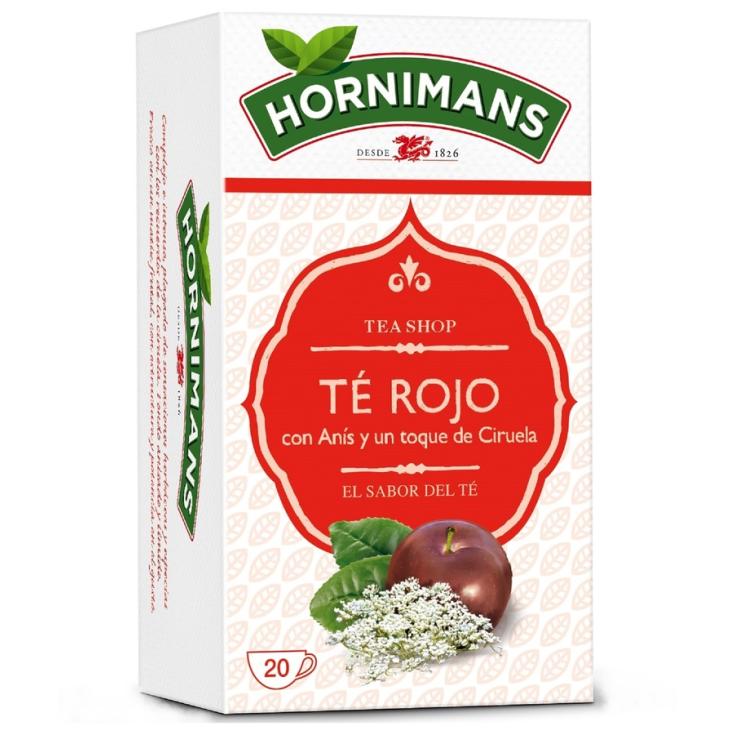 TE ROJO, 20 SOBRES HORNIMANS