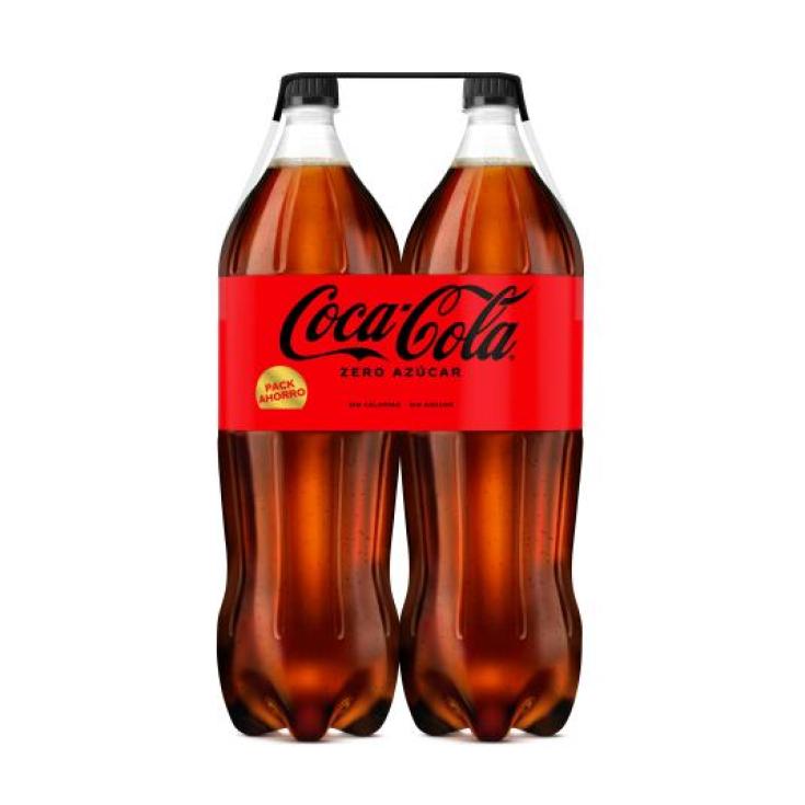 REFRESCO DE COLA ZERO ZERO, 2X2L COCA COLA