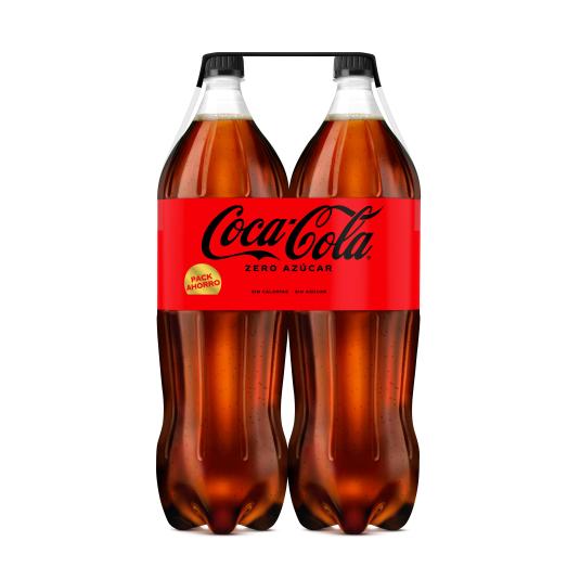 REFRESCO DE COLA ZERO ZERO, 2X2L COCA COLA