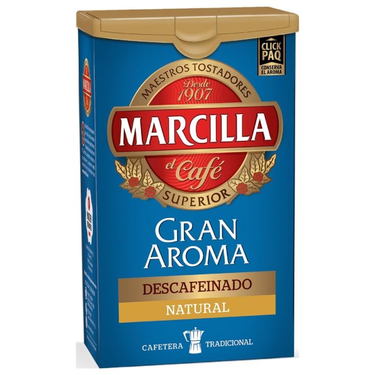 CAFE MOLIDO NATURAL DESCAFEINADO, 200GR MARCILLA