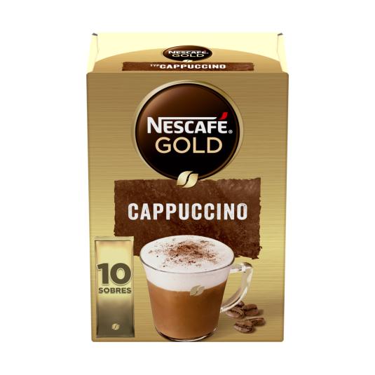 CAFE SOLUBLE CAPPUCCINO, 10 SOBRES NESCAFE