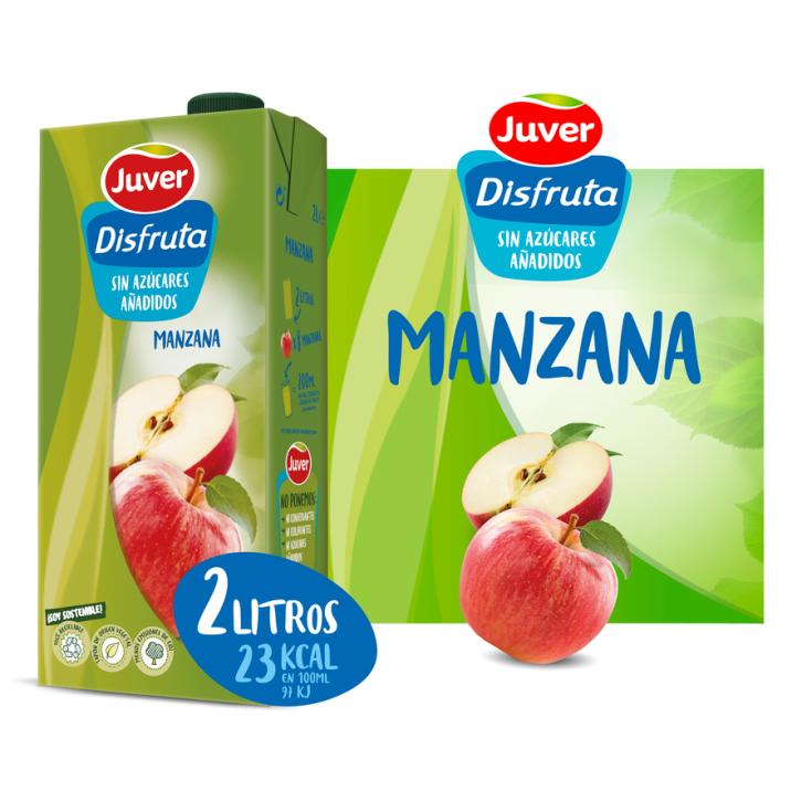 NECTAR DE MANZANA SIN AZUCAR, 2L JUVER