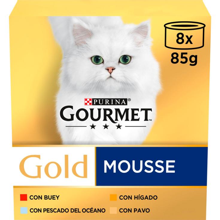 COMIDA HUMEDA PARA GATOS SURTIDO 8X85 GR GOURMET