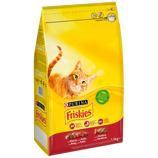 PIENSO GATO ADULTO BUEY POLLO 1,5 KG. FRISKIES