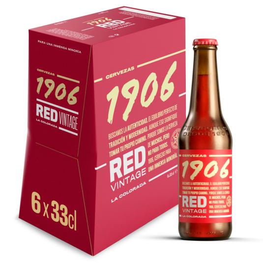 CERVEZA 1906 RED VINTAGE, 6X330ML ESTRELLA DE GALICIA