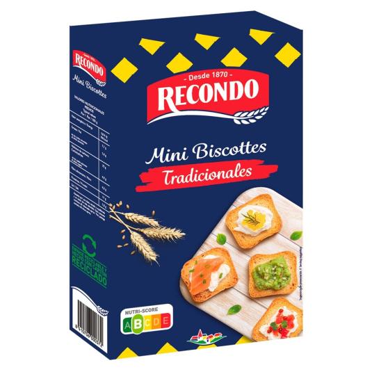 MINI BISCOTTES, 120GR RECONDO