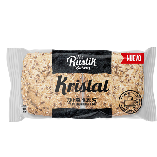 PAN KRISTAL CEREALES , 185G THE RUSTIK BAKERY