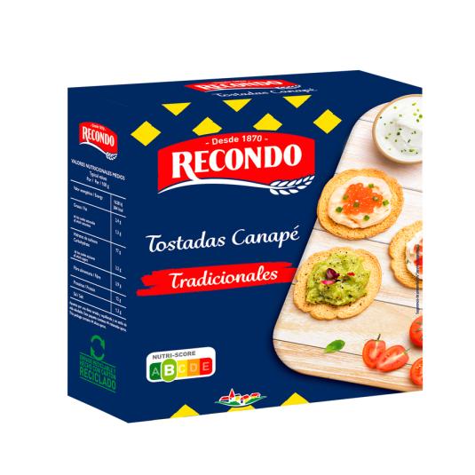 TOSTADA CANAPE REDONDO, 110GR RECONDO