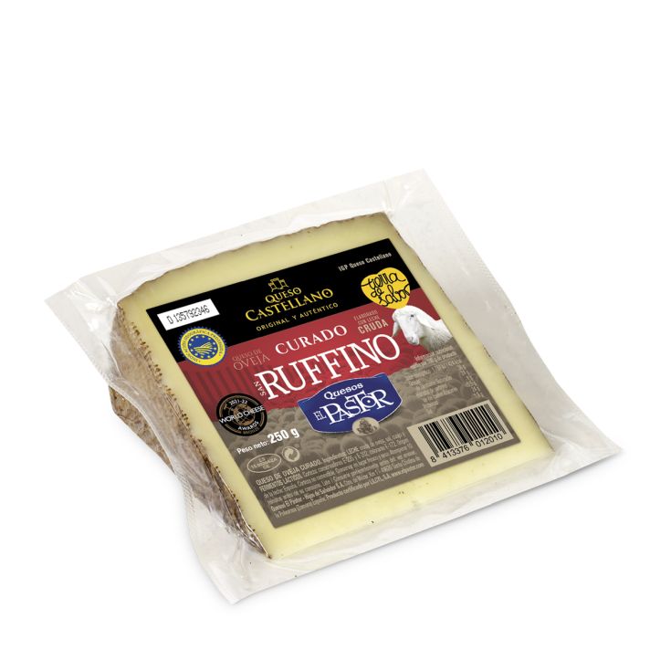 QUESO CURADO CUÑA ,250G RUFFINO