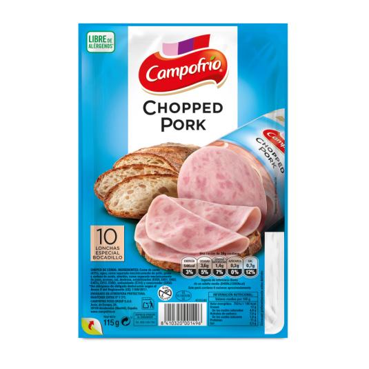 CHOPPED PORK LONCHAS , 95G CAMPOFRIO